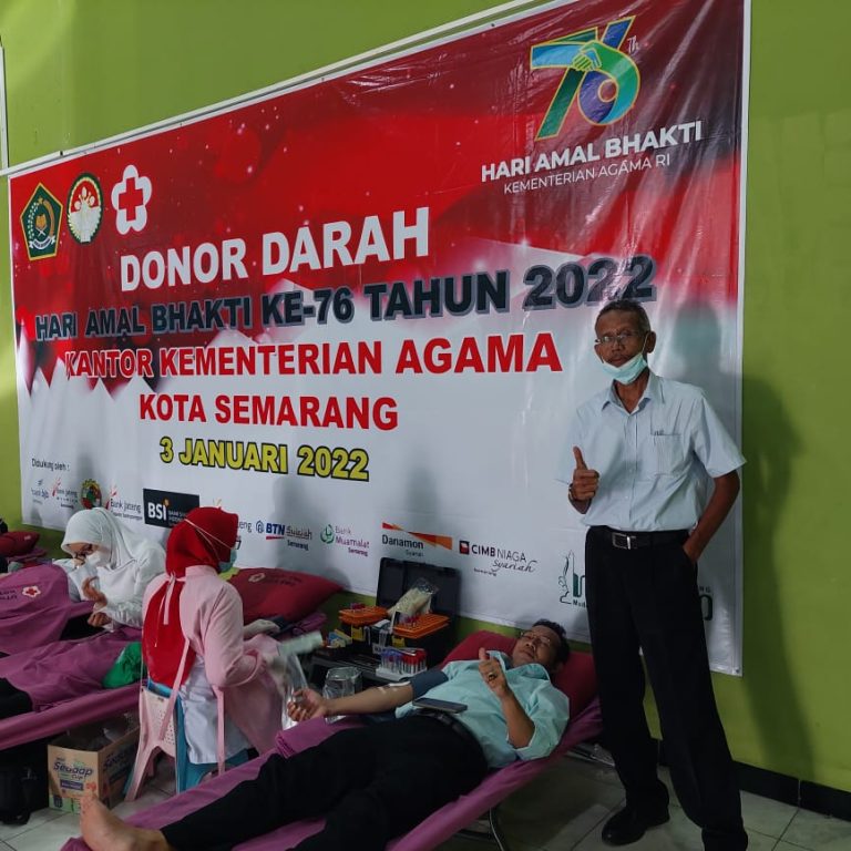 Kemenag Kota Semarang gelar kegiatan Donor Darah dalam rangka HAB ke-76 Kemenag RI