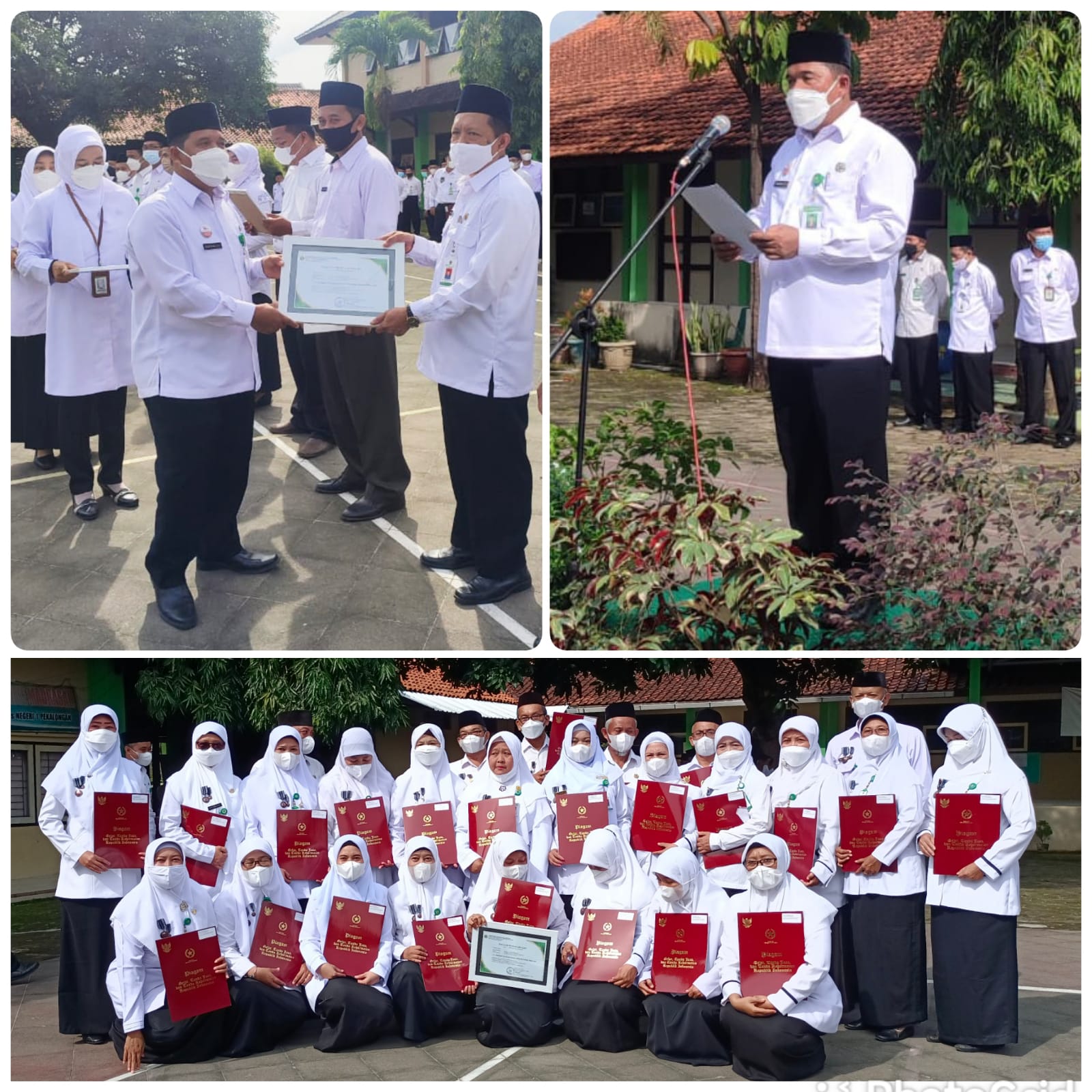MTs N 1 Pekalongan Terima Penghargaan Dalam HAB ke-76 Kemenag RI