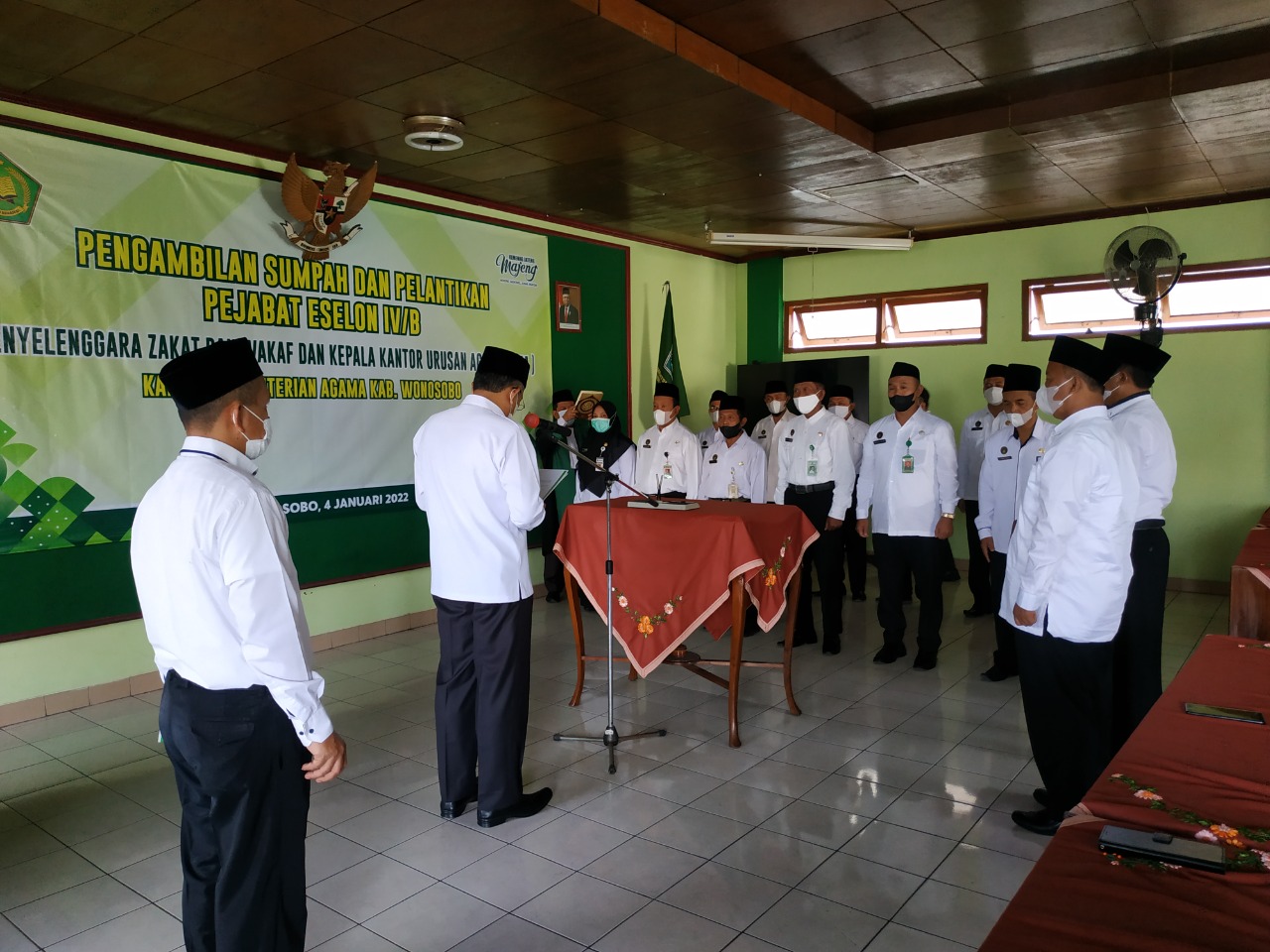 Ahmad Farid Lantik Pejabat Eselon IV di Lingkungan Kankemenag Kab. Wonosobo