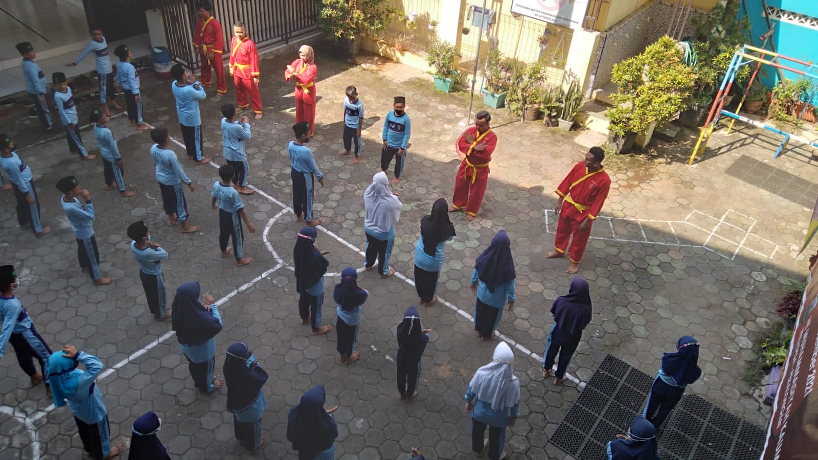 Sosialisasi Tapak Suci Dari Mahasiswa Universitas Muhammadiyah Pekajangan Pekalongan