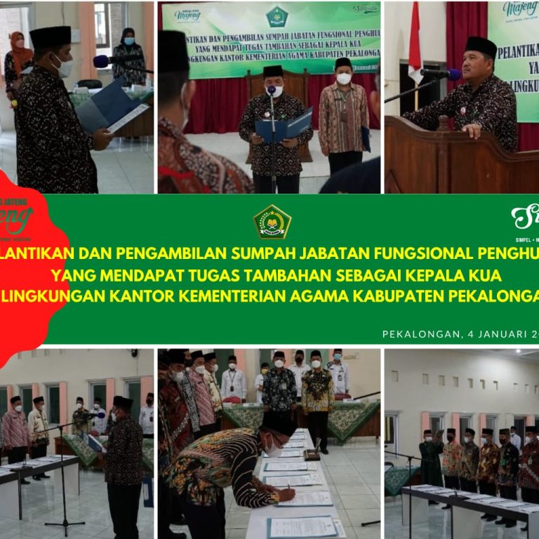 Pelantikan Dan Pengambilan Sumpah Janji Jabatan Fungsional Penghulu
