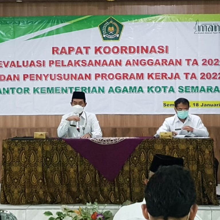 Rakor Evaluasi Pelaksanaan Anggaran TA 2021 dan Penyusunan Program Kerja TA 2022