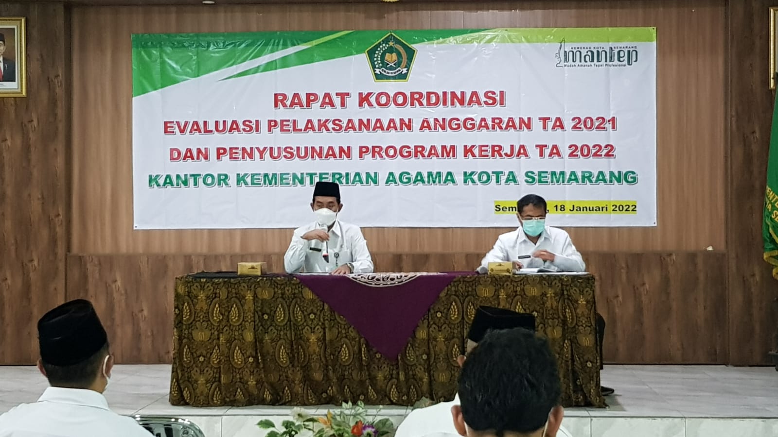 Rakor Evaluasi Pelaksanaan Anggaran TA 2021 dan Penyusunan Program Kerja TA 2022