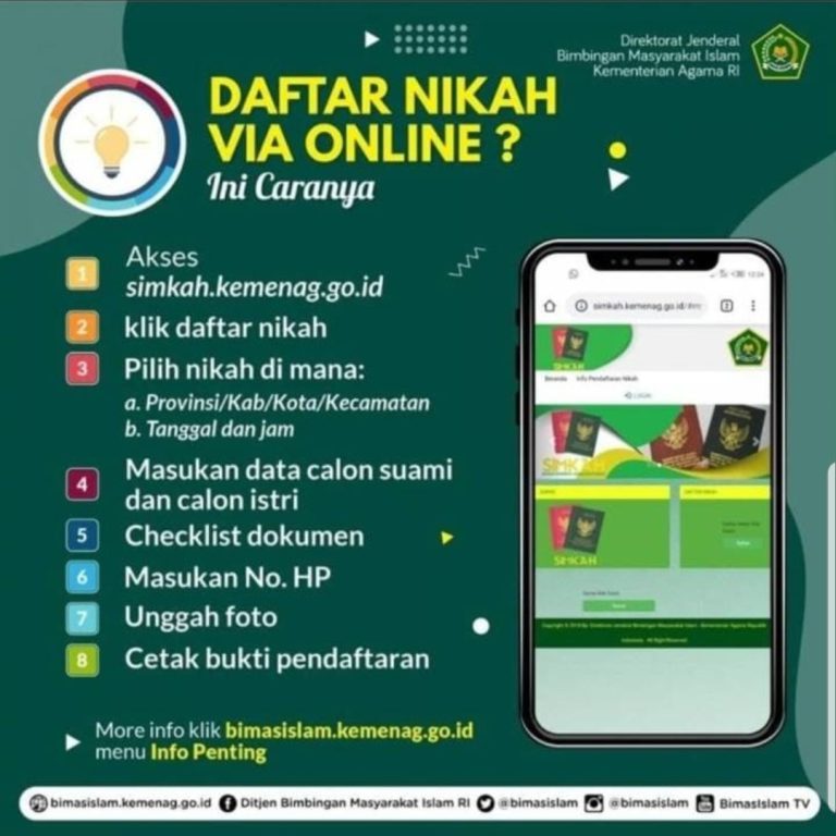 Manfaatkan Status WAG Untuk Sosialisasikan Pendaftaran Nikah Secara online