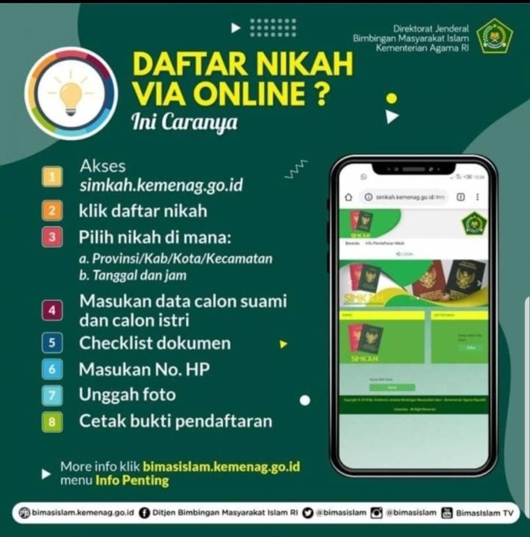 Manfaatkan Status WAG Untuk Sosialisasikan Pendaftaran Nikah Secara online