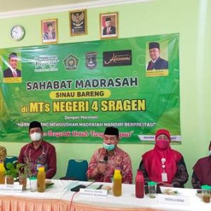 Kasi Penmad Kankemenag Sragen, H. Sutopo Berikan Pengarahan Program Sahabat Madrasah