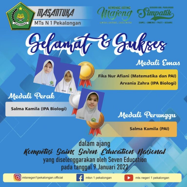 Ukir Prestasi Di Ajang Kompetisi Sains Seven Education Nasional