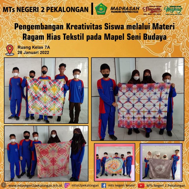 Pengembangan Kreativitas Siswa Melalui Materi Ragam Hias Tekstil