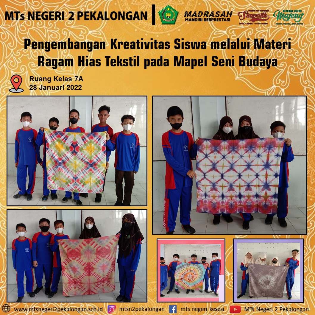 Pengembangan Kreativitas Siswa Melalui Materi Ragam Hias Tekstil