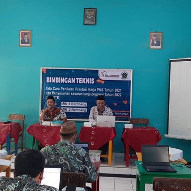 MIN 1 dan MIN 2 Rembang Gelar Sosialisasi SKP