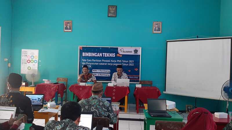 MIN 1 dan MIN 2 Rembang Gelar Sosialisasi SKP