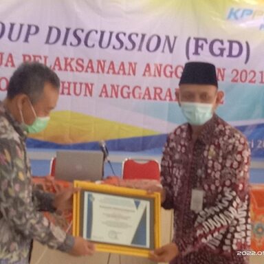 Kemenag Rembang Raih Penghargaan Satker Terbaik III Akurasi Belanja