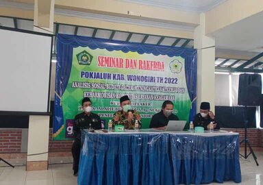 Rakerda Pokjaluh Wonogiri, H. Anif Paparkan Program Unggulan Kemenag