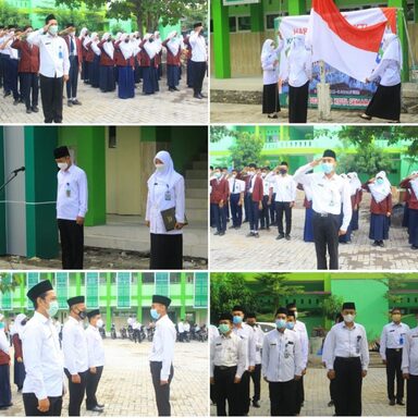 MTsN 2 Kota Semarang Ikuti Upacara HAB secara Langsung dan Virtual