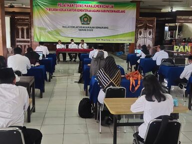 BDK Semarang Selenggarakan Pelatihan Manajemen Konflik di Magelang