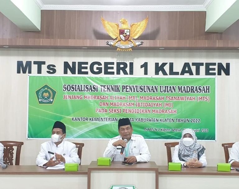 Kemenag Klaten Gelar Sosialisasi Teknik Penyusunan Soal Ujian Madrasah