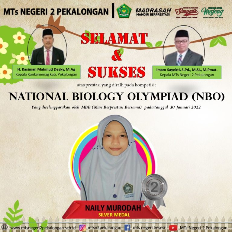 Siswa MTsN 2 Pekalongan Raih Medali di NBO Tingkat Nasional