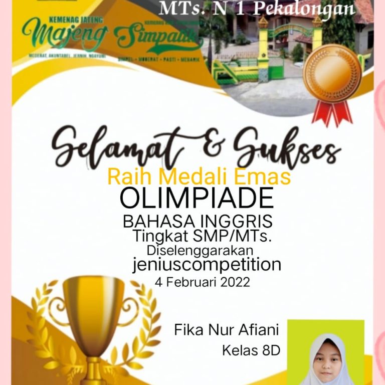Raih Medali Emas Olimpiade Bahasa