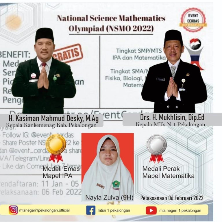 Raih Prestasi di NSMO SMP/MTs Tingkat Nasional