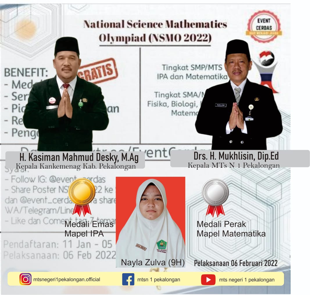 Raih Prestasi di NSMO SMP/MTs Tingkat Nasional
