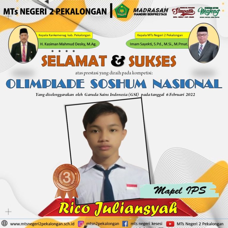 Medali di Olimpiade Soshum Tingkat Nasional