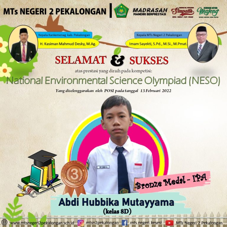 Raih Medali di NESO Bidang IPA