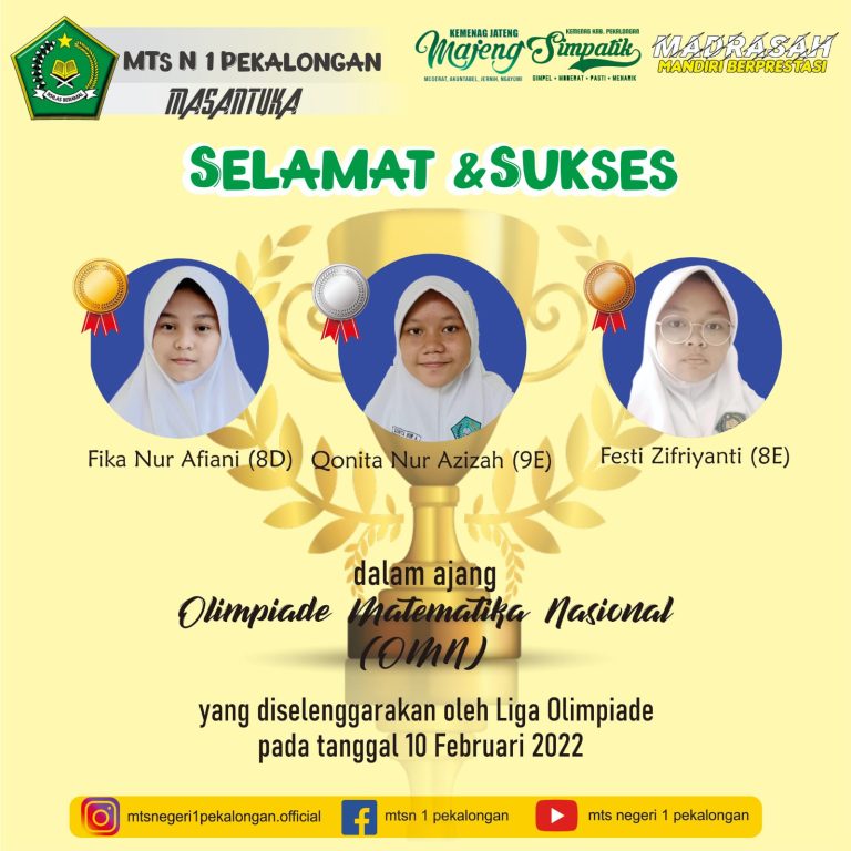 Siswa MTs N 1 Jawara di Lomba OMN