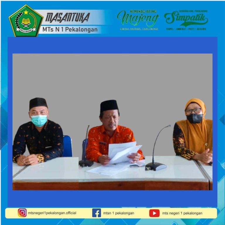 MTs N 1 Pekalongan Kembali Terapkan PJJ