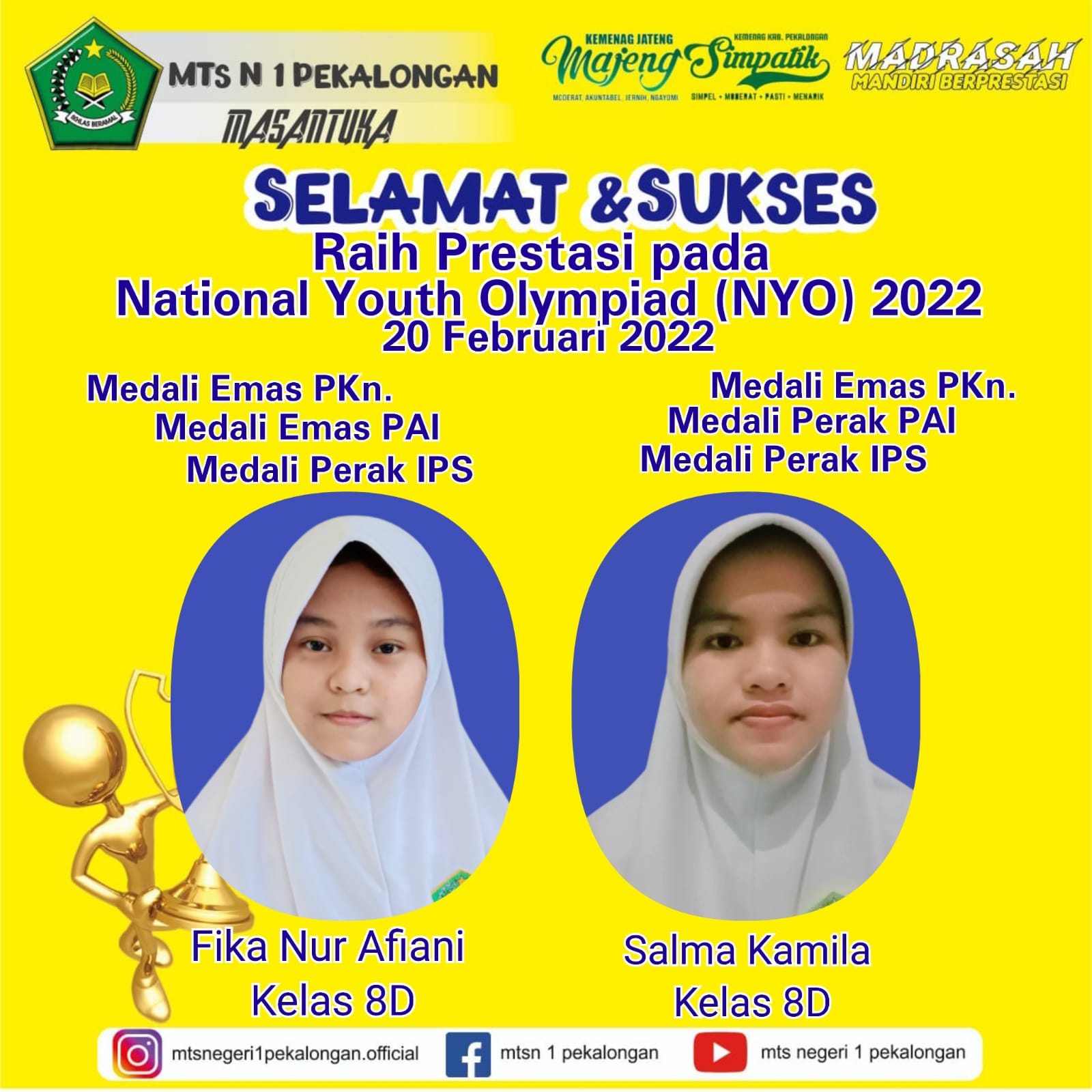 Raih Enam Medali pada Event NYO 2022⁶