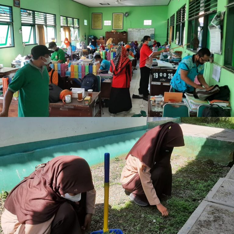 Menghadapi Penilaian Harian Bersama, MAN 3 Kebumen Giatkan Kerja Bakti