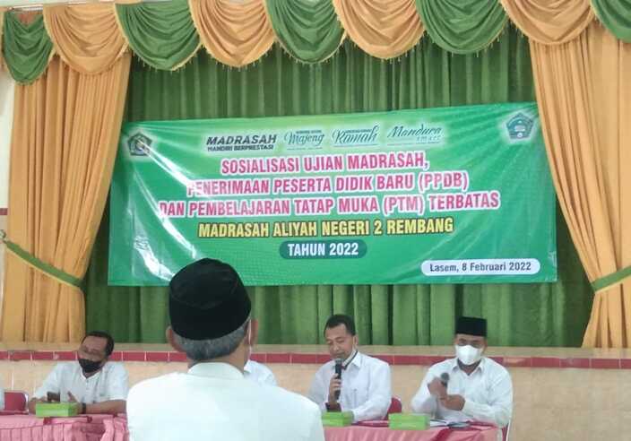 MAN 2 Rembang Siap Sukseskan Ujian Madrasah dan UTBK