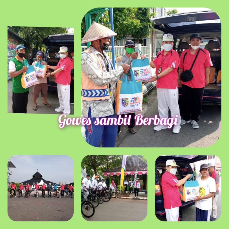 Kemenag Demak Laksanakan “Gowes” sambil Berbagi