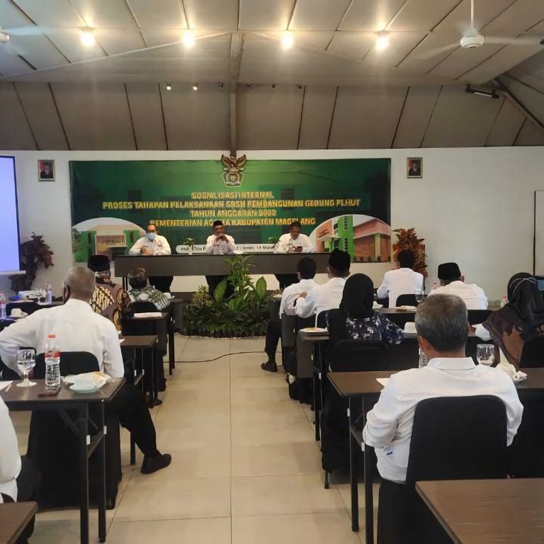 Sosialisasi Internal Proses Tahapan Pelaksanaan SBSN Pembangunan PLHUT KanKemenag Kabupaten Magelang