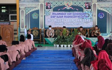 Bersiap Hadapi UM, MTs Negeri 3 Banjarnegara Gelar Mujahadah dan Istighosah
