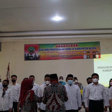 Dikukuhkan, Generasi Muda (Gema) FKUB Kabupaten Blora Diminta Andil Jaga Toleransi