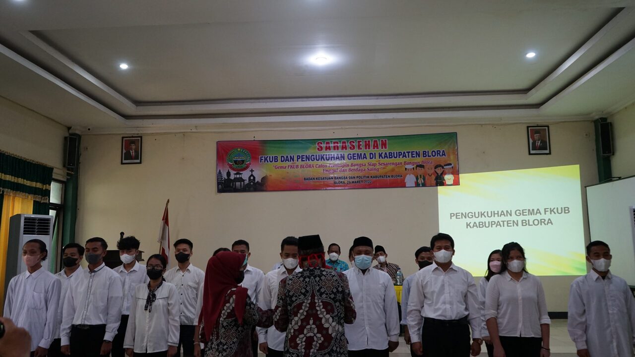 Dikukuhkan, Generasi Muda (Gema) FKUB Kabupaten Blora Diminta Andil Jaga Toleransi