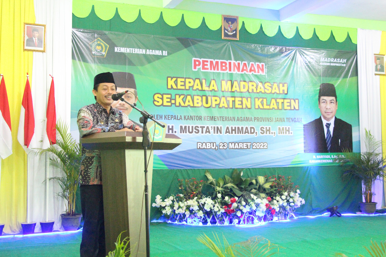 Kakanwil Minta Tingkatkan Kinerja Menuju Madrasah Berprestasi