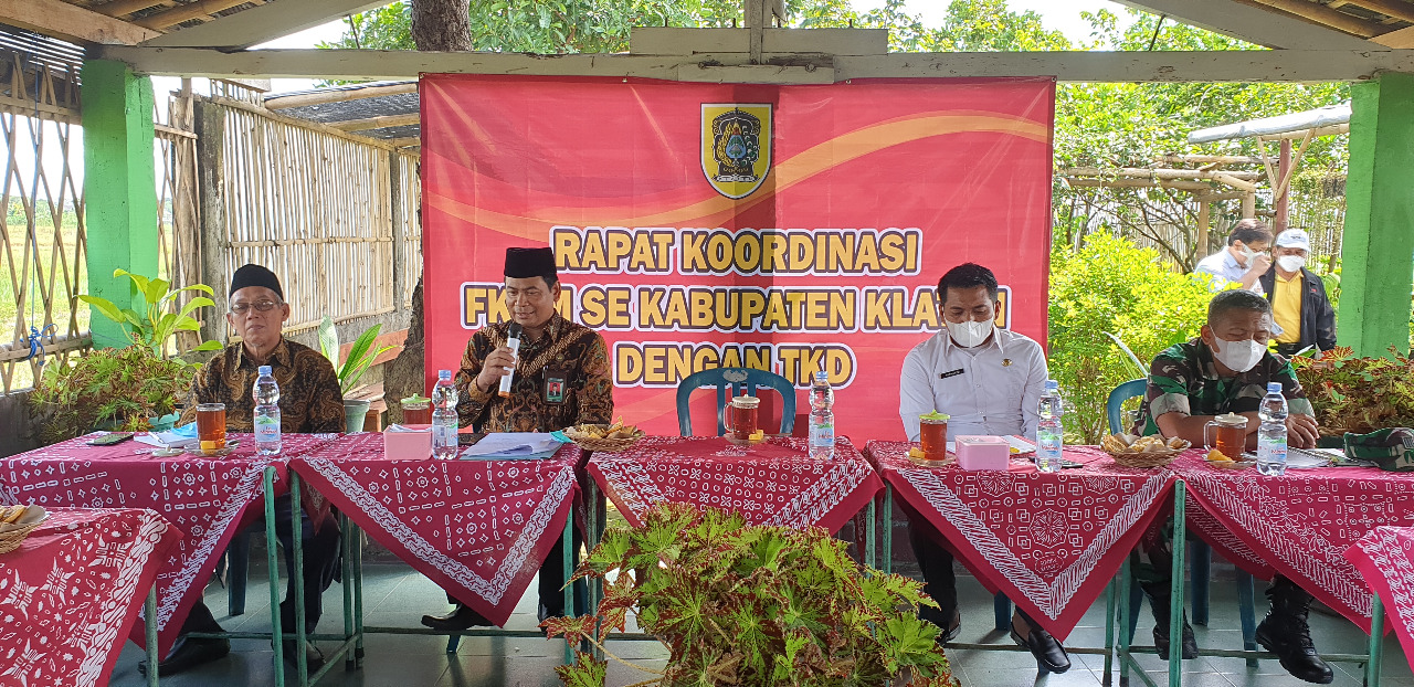 Menjadi Narasumber Rakor FKDM, Kakankemenag Sampaikan Penguatan Moderasi Beragama