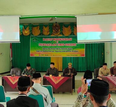 Rakor d￼an Pendataan EMIS Online PD. Pontren di Brebes