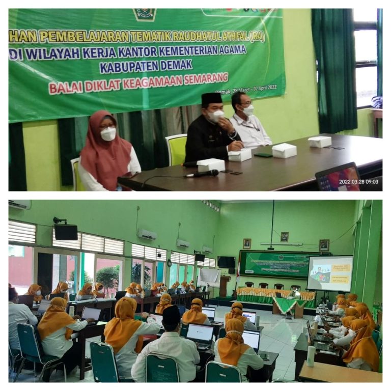 Tingkatkan Kompetensi Guru RA Kemenag Demak, BDK Semarang Gelar Pelatihan