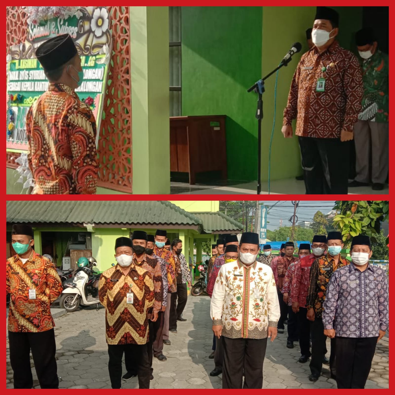 Apel Penghormatan Bendera dan Do,a Kankemenag Kota Pekalongan