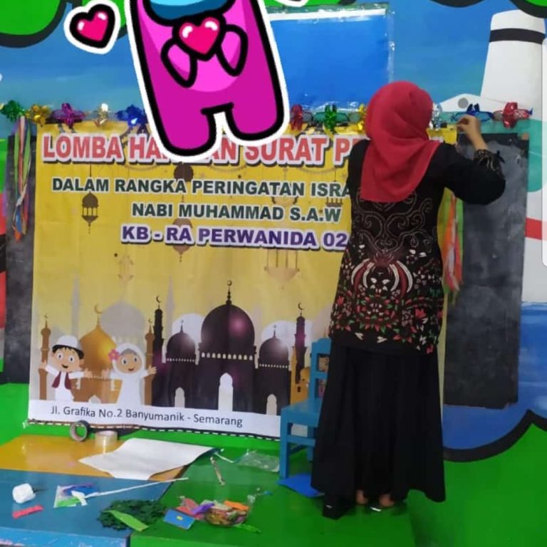 Peringati Isra Mi’raj, RA Perwanida 2 Persiapkan Gelaran Lomba Hafalan Surah Pendek