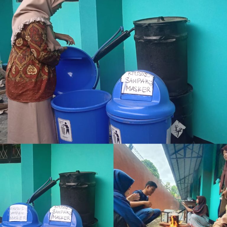 Siswa MAN 4 Kebumen Daur Ulang Sampah Masker Untuk Kerajinan