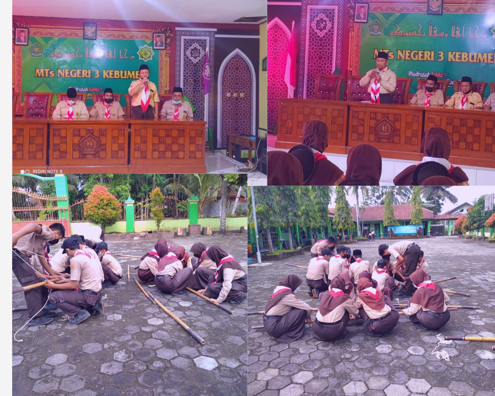 Latih Jiwa Kepemimpinan Siswa, MTsN 3 Kebumen Adakan DIANPINRU Pramuka