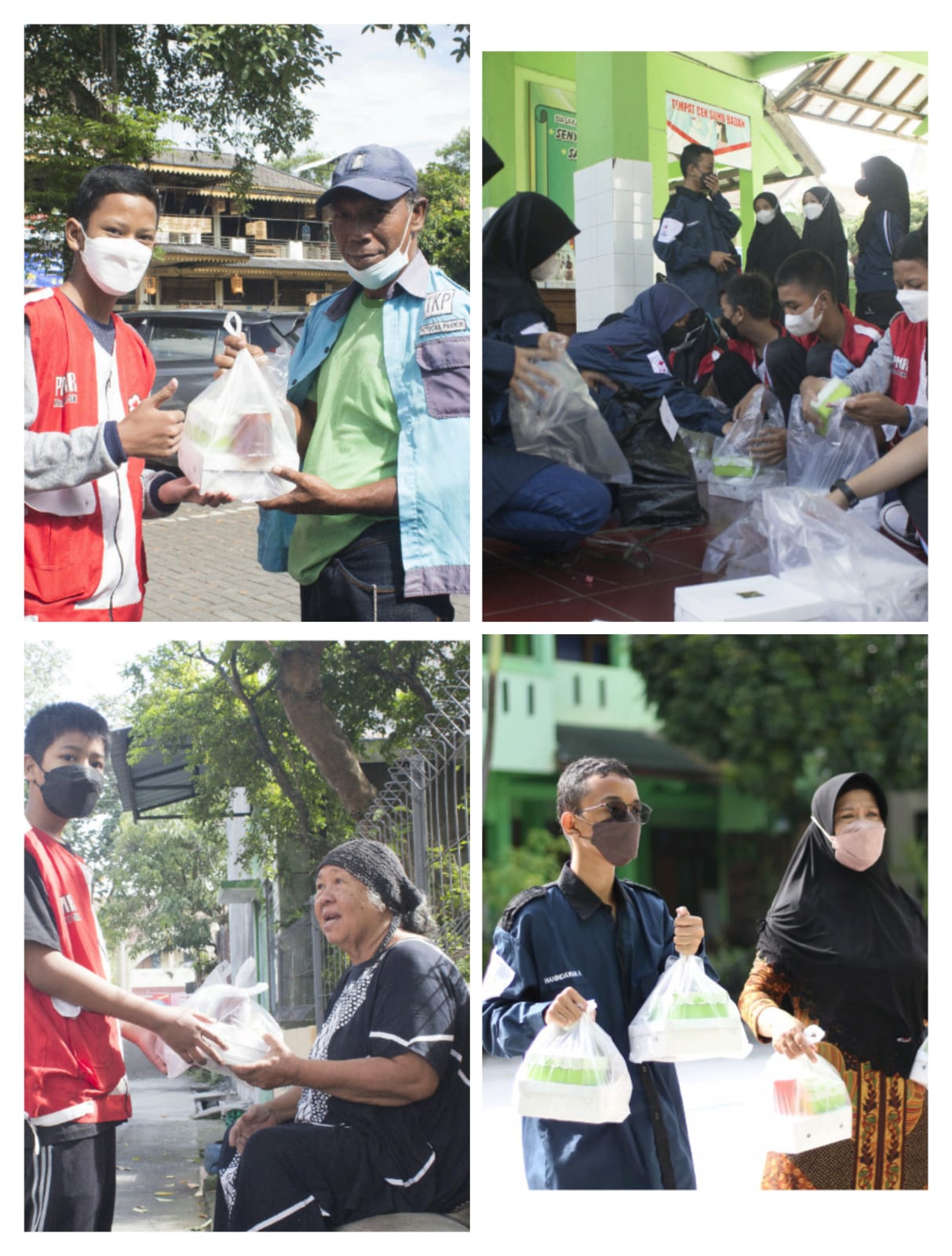 PMR MTsN Surakarta 1 Bagikan Ratusan Paket Makanan di Bulan Sya’ban