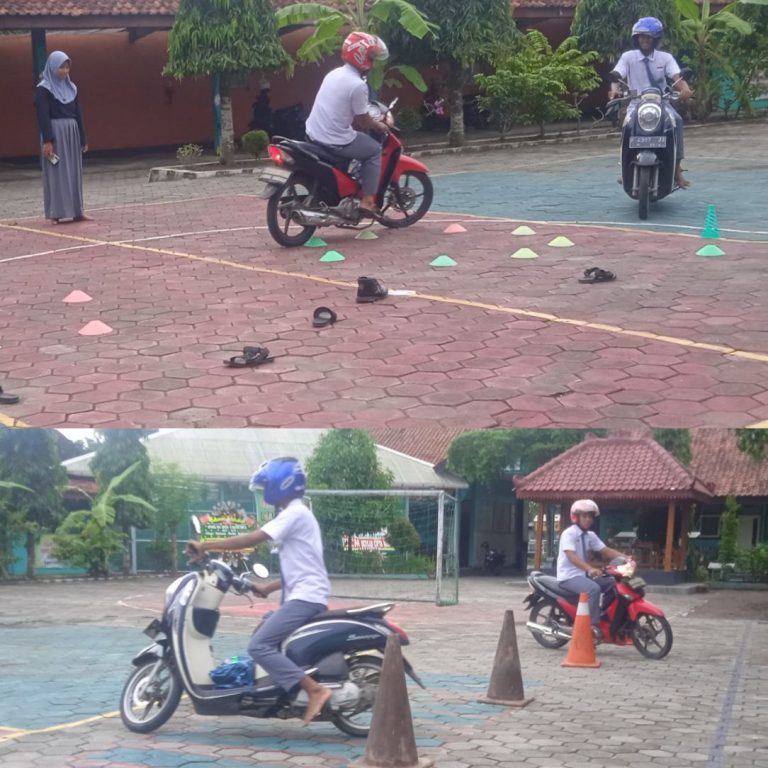 PKS MAN 4 Kebumen Adakan Simulasi Ujian Praktek Membuat SIM 
