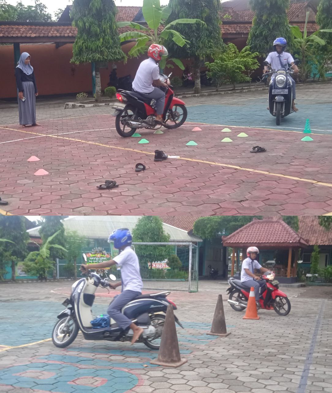 PKS MAN 4 Kebumen Adakan Simulasi Ujian Praktek Membuat SIM 