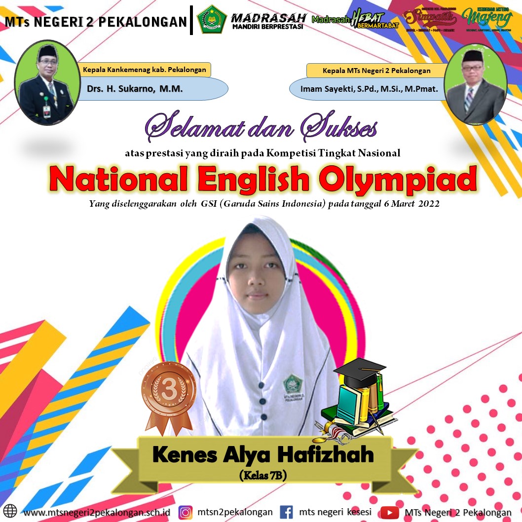 Rebut Medali di Ajang National English Olympiad