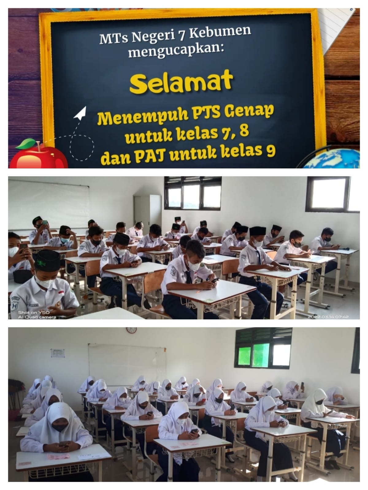 Melatih Kejujuran Peserta Didik, MTsN 7 Kebumen  Gunakan Exambrowser pada Pelaksanaan PTS dan PAT