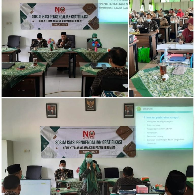 Cegah  Gratifikasi, Kankemenag Kebumen  Sosialisasi Pengendalian Gratifikasi  di MTsN 7 Kebumen